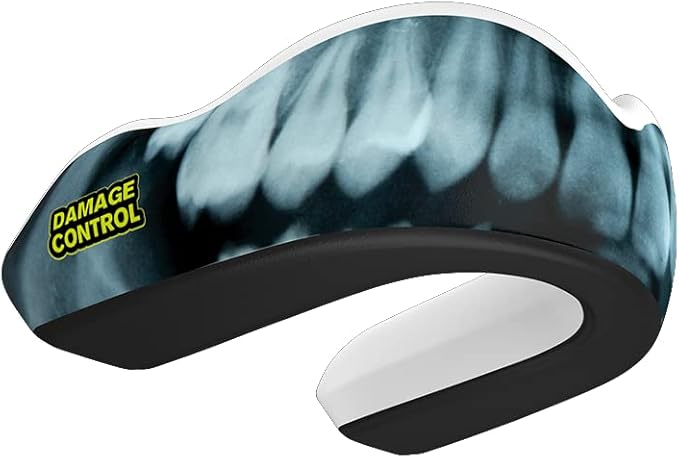 DAMAGE CONTROL Extreme Impact Mouth Guard – Sports Mouthguard for Boxing, MMA, BJJ, Hockey, Rugby, Lacrosse, & More – Mouthpiece for Teeth & Jaw Protection, for Youth & Adults (Youth, X-Ray)