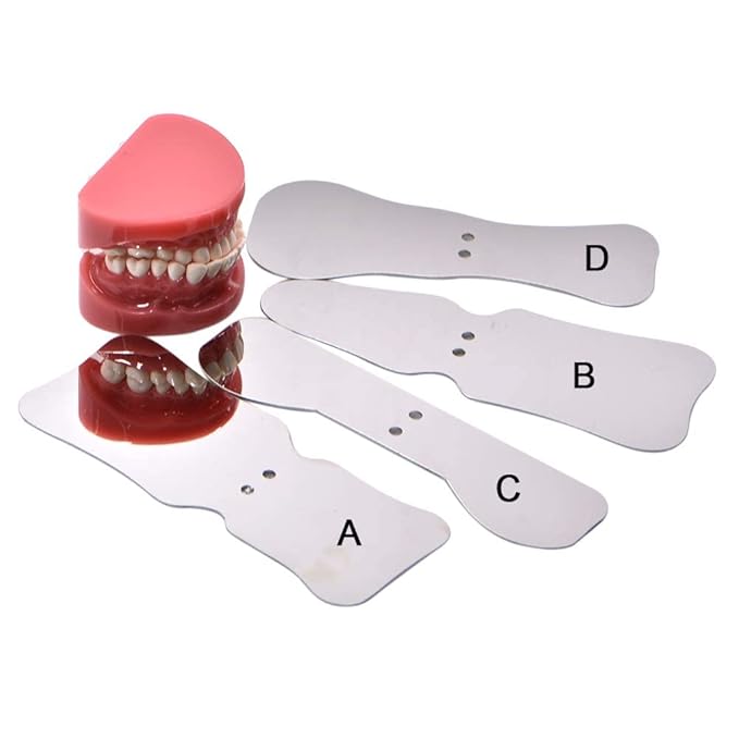 Angzhili 1 piece Dental Photography Mirrors Dental Orthodontic Mirror Stainless Steel Single Sided Photographic Occlusal Mirror,Bendable Dental Oral Mirror Intra-Oral Reflector(A type)
