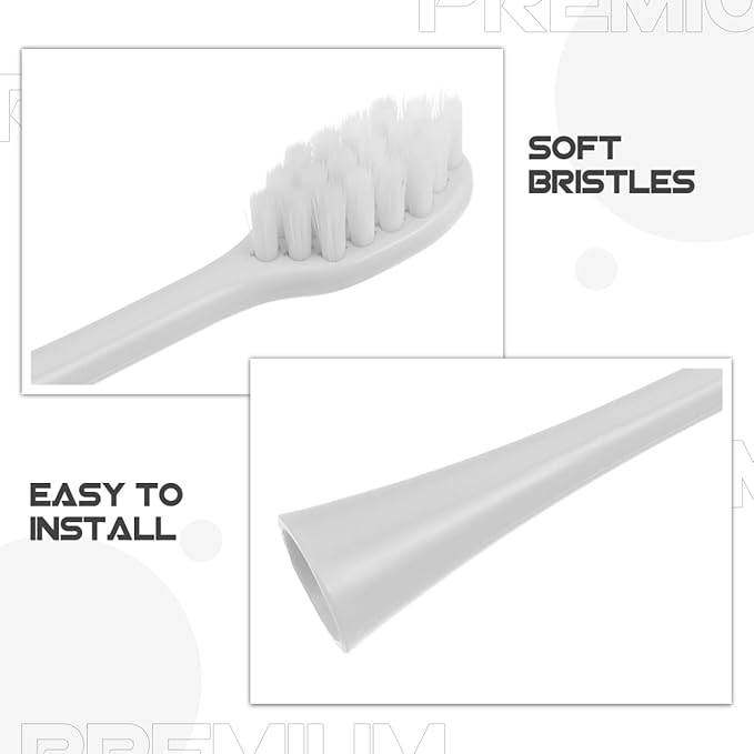 Didiseaon 3pcs Replacement Toothbrush Heads Soft Bristles Electric Toothbrush Fittings Compatible for Adults and Oral Care Accessory