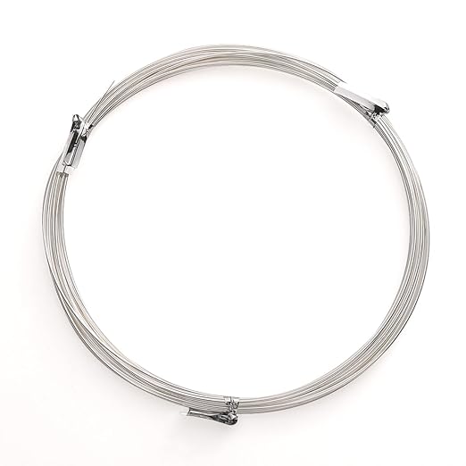 Silver Plated Wire 0.7mm 5 Meters Bead Cord for Bracelet Necklace Charm Beading Jewelry Making Findings