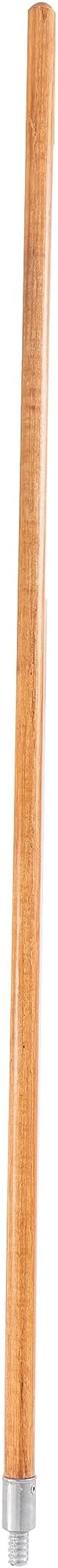 Matthew Cleaning Commercial 60inch Screw On Mop Handle for Floor Cleaning Heavy Duty Mop Head Replacement Holder Industrial Grade Lacquered-Wood Handle with Threaded Metal Tip - 12 Pack