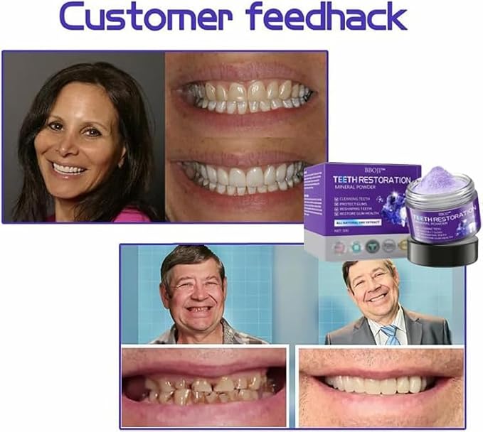 Teeth Restoration Mineral Powder, Mineral Tooth Powder,Professional Oral Care,Protect Teeth and Gums and Solve Oral Problems (1)