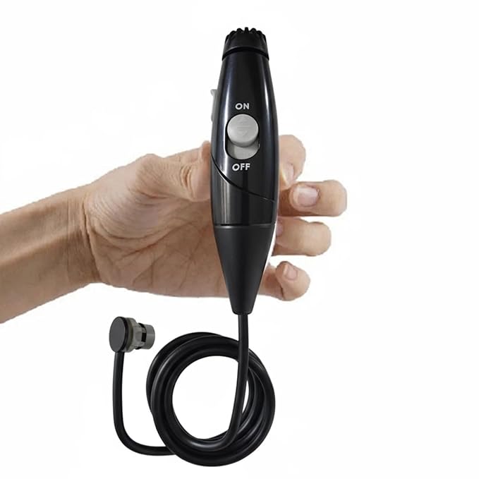 Replacement Hose and Handle Parts Compatible with Waterpik Replacement Parts - Waterpik Water Flosser WP-100 WP-300 WP-660 WP-900 Series Oral Irrigator, Oral Hygiene Accessories(Slide Switch, Black)