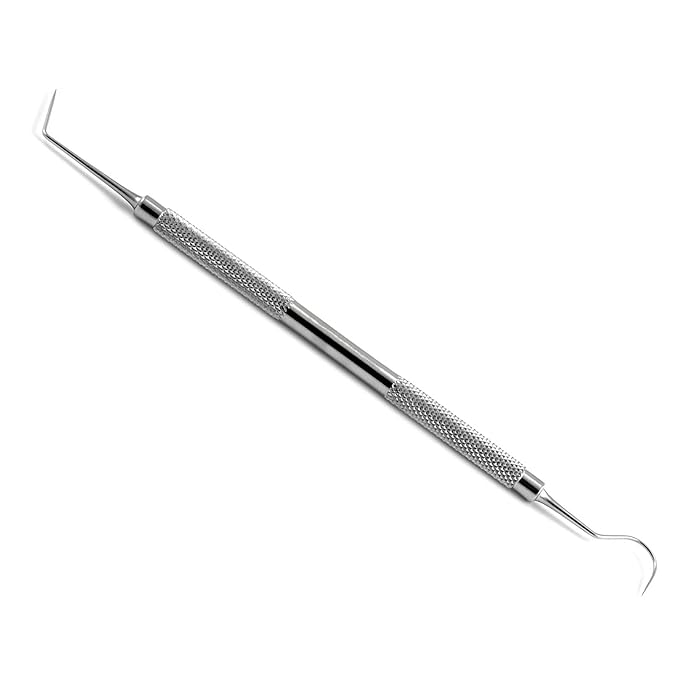 MEDSPO Professional Dental Probes | William Who | Explorer Root Canal Spreader Scaler | Mouth Mirror Tartar Remover | Dental Instruments (Probe 6 Double Ended)