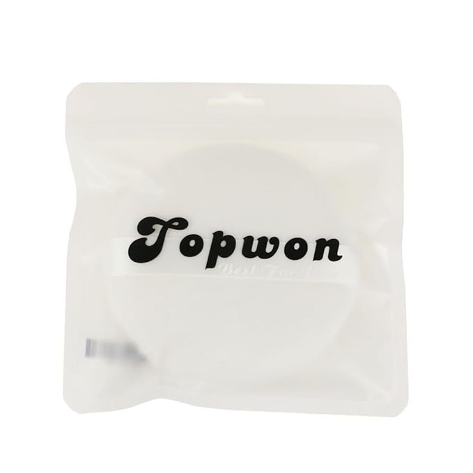 Topwon 4 Inch Powder Puff, Washable Large Body Powder Puff, Soft & Furry - 1Pc