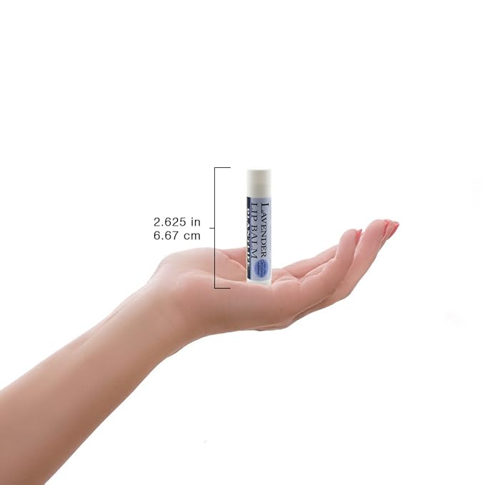 Plantlife Lavender Lip Balm - Organic Made with Beeswax, Calendula & Chamomile - Soothing Balm for Chapped Lips - Moisturize Lips & Works on Minor Cuts - Made in California