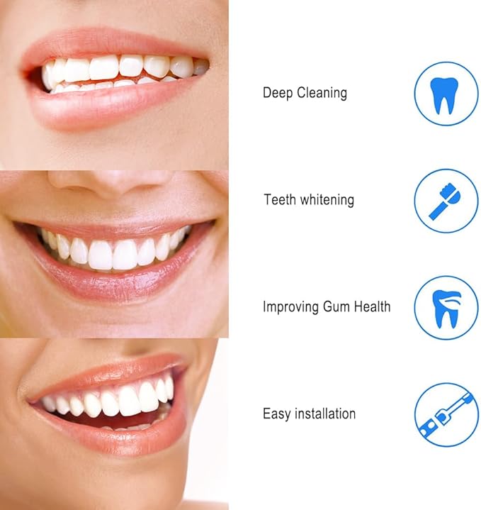 Toothbrush Replacement Heads Refills for Oral B - Precision Clean Brush Head for Gentle & Effective Cleaning and Optimal Dental Care, by DeBizz (12)