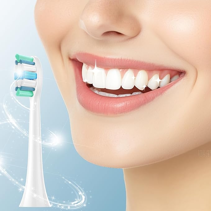 Toothbrush Heads for Philips Sonicare Replacement Brush Heads with Protective Cover Soft Dupont Bristles Electric Toothbrush Replacement Heads for Oral Health, 16 Pack