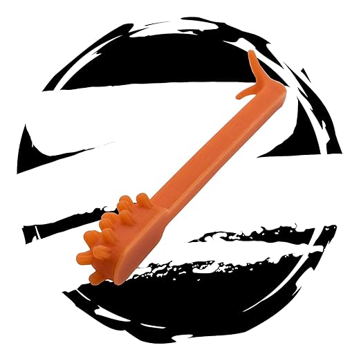 V2 (Denture Adhesive Removing Toothbrush) (Red)