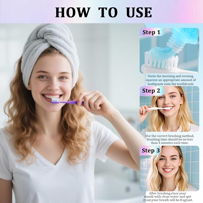Utogru Niacinamide Whitening Toothpaste – Enamel Repair, Stain Removal, Fluoride-Free, 3.8oz