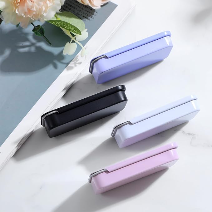 Elegaperma 4Pcs Gums Container, Gums Holder Slide-Top Design, Holder Case Iron Construction for Purse Pocket and Portable Storage Use