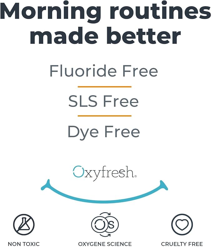 Oxyfresh Premium Maximum Fresh Breath Lemon Mint Toothpaste - Clean Teeth & Fresh Breath - Natural Essential Oils & Natural Xylitol to Help Fight Tartar - SLS & Fluoride Free, 3-5oz