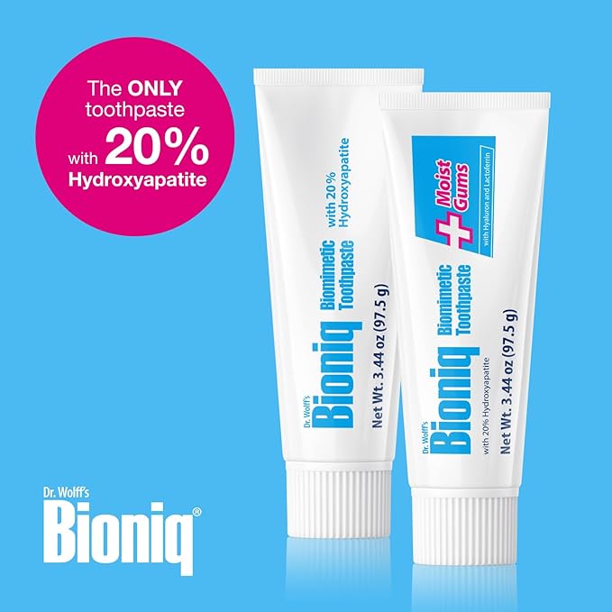 Bioniq Classic Biomimetic Toothpaste with 20 Percent Hydroxyapatite for Daily Use, 3.44 Ounce (Pack of 3)