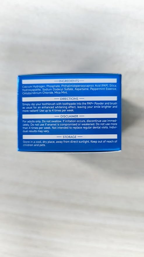 Teeth Whitening Powder 15g, Toothpaste Whitening Powder, Removes Stubborn Stains, Freshens Breath, Tooth Whitening Powder, Effectively Removes Coffee, Wine, and Tobacco Stains