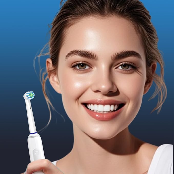 12 Pack Replacement Heads Compatible with Oral B Pro 1000/Genius X/Smart 1500 for Teeth Clean, Toothbrush Brush Heads Compatible with Oral B Electric Toothbrush (White)