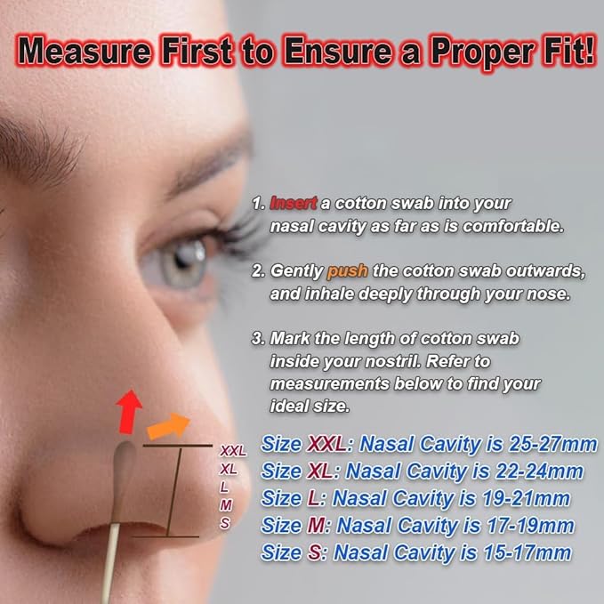 Easy Breath Nasal Dilator – Adjustable Titanium & Silicone Snoring Solution for Better Sleep, Boost Airflow – Reusable Comfortable Breathing Athlete Exercising (S)