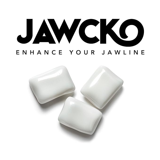 JAWCKO Ultra-tough Jawline Chewing Gum | Get a Stronger, Squarer Jawline | Mighty Mint Jaw Training Hard Gum | Chisel, Sculpt, Tone your Jaw | 15X Hardness | Facial Fitness Mewing Gum | 40 Pieces/Pack