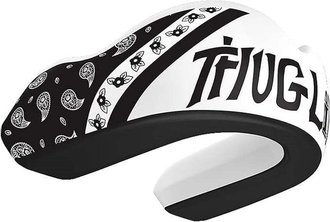 DAMAGE CONTROL Extreme Impact Mouth Guard – Sports Mouthguard for Boxing, MMA, BJJ, Hockey, Rugby, Lacrosse, & More – Mouthpiece for Teeth & Jaw Protection, for Youth & Adults (Women, Thug Life)