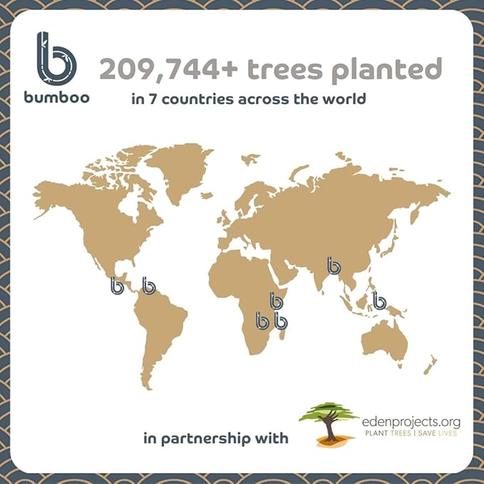 Bumboo Bamboo Toilet Roll 48 Pack | Wrapped Toilet Paper 3 ply, 300 Sheets | Eco Friendly Toilet Paper Bulk | Plastic-Free, Soft, Strong, Sustainable & Biodegradable Loo Roll