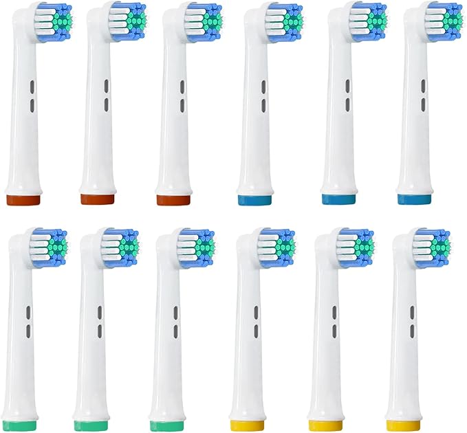 12 Pack Replacement Toothbrush Heads for Oral B Braun,Soft Precision Electric Toothbrush Heads,Deep and Precise Cleaning for Most Oral B Replacement Heads Refills