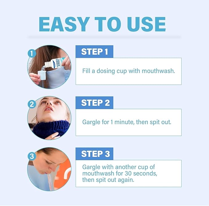Tonsil Stone Mouthwash, Mint Oral Rinse Liquid Helps Soothe Tonsils, Freshen Breath, Moisturize Mouth, Gently Clean, 100ml