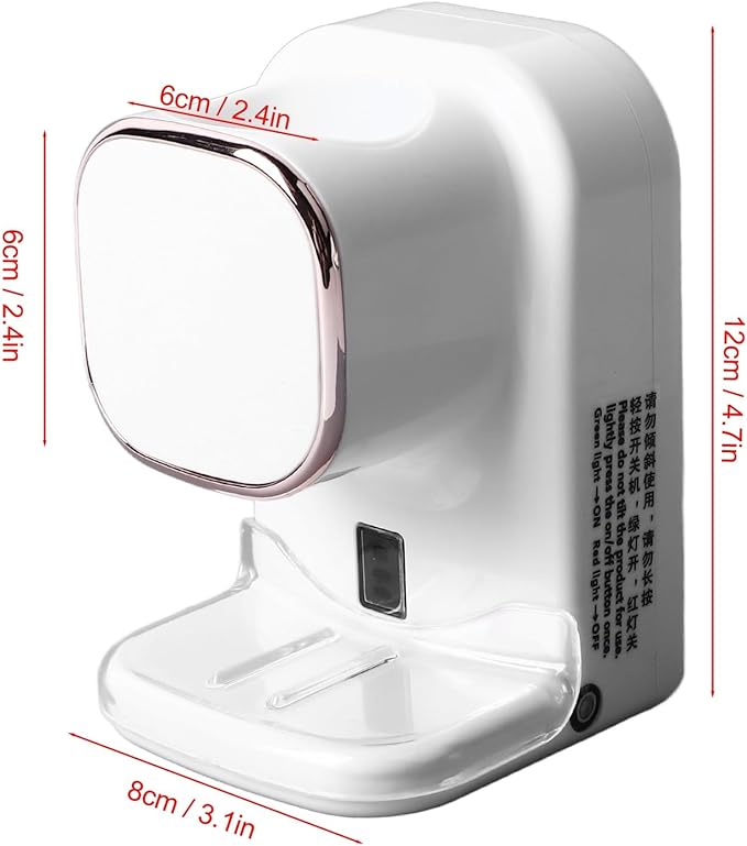 Toothpaste Dispenser, USB Powered Wall Mount Adjustable Automatic Toothpaste Dispenser Electric Toothpaste Dispenser with Responsive Sensor for Bathroom (White)