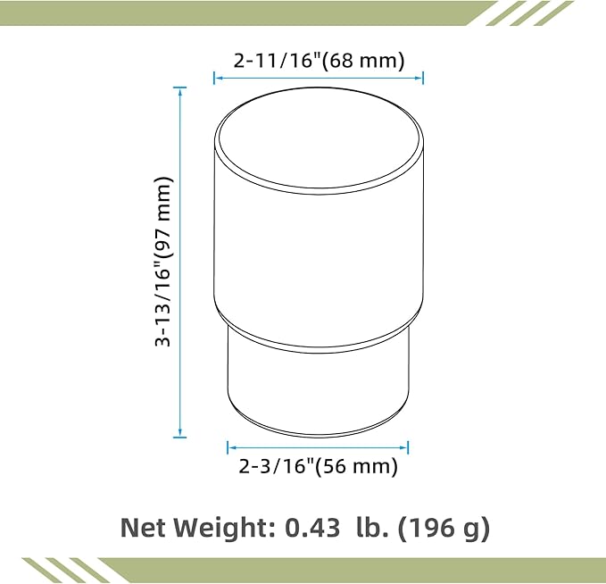 Tumbler Glass, Frosted Bathroom Rinsing Cup, Replacement Tumbler for Aomasi Toothbrush Holder