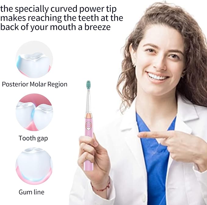 Electric Toothbrush Heads Compatible with TEETHEORY Sonic and Fairywill - Replacement Brush Heads Compatible with FW-507/508/551/610/659/719/909/917/959,FW-D1/D3/D5/D7/D8, 10 Pack, White