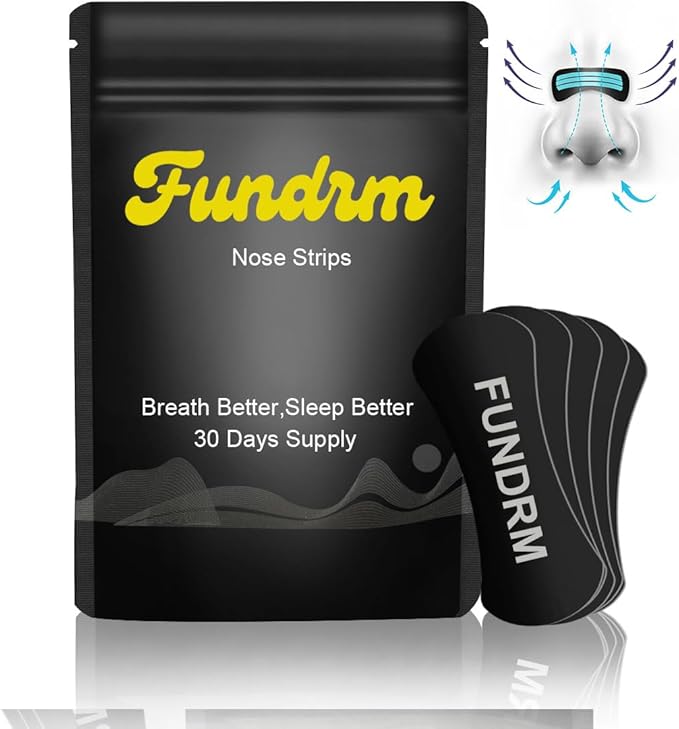 Nasal Strips for Anti Snoring for Men, Women Nose Tapes for Breathing Increased Airflow Nasal Congestion Nose Adhesive for Improve Sleep Patches On Sensitive Skin (30 Pack)