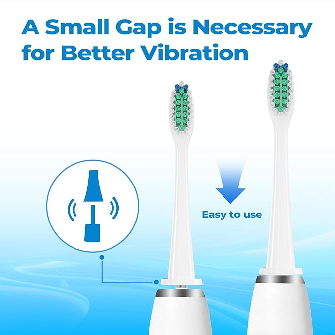 LDHUT Replacement Toothbrush Heads for Philips Sonicare, Electric Toothbrush Head C1 Compatible with 1100/4100/5100/5300/6100/7500/9300 and More Click-on Handles, 12 Pack