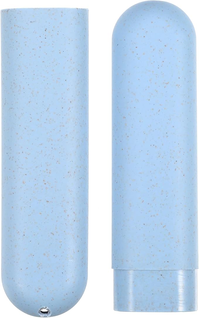 VOCOSTE 1pcs, Traveling Toothbrush Holders Case, PP Toothbrush Case for Travel Business, Blue, 8.07''x1.22''x0.83''