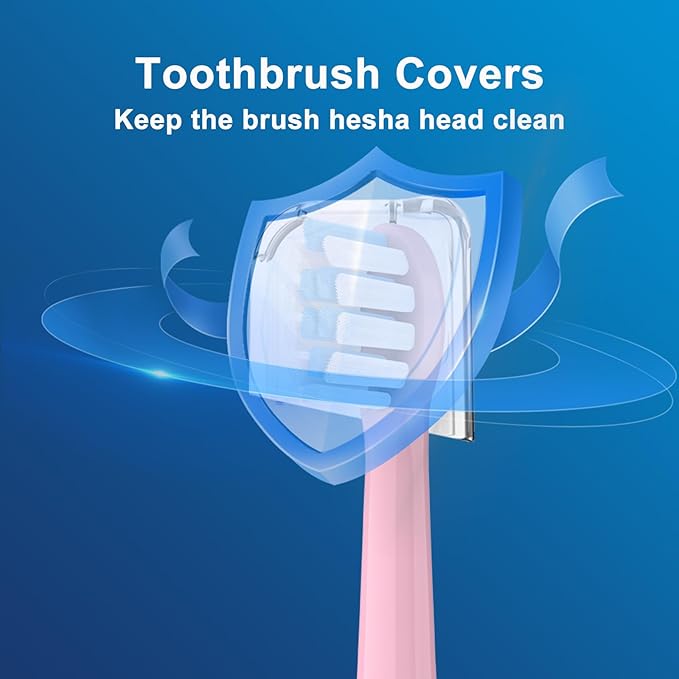 Kids Replacement Heads Compatible with Philips Sonicare Kids Electric Toothbrush, Extra Soft Bristles, Mini Replacement Brush Heads for Ages 3 to 12, Sensitive Toothbrush Heads, Pack of 8,