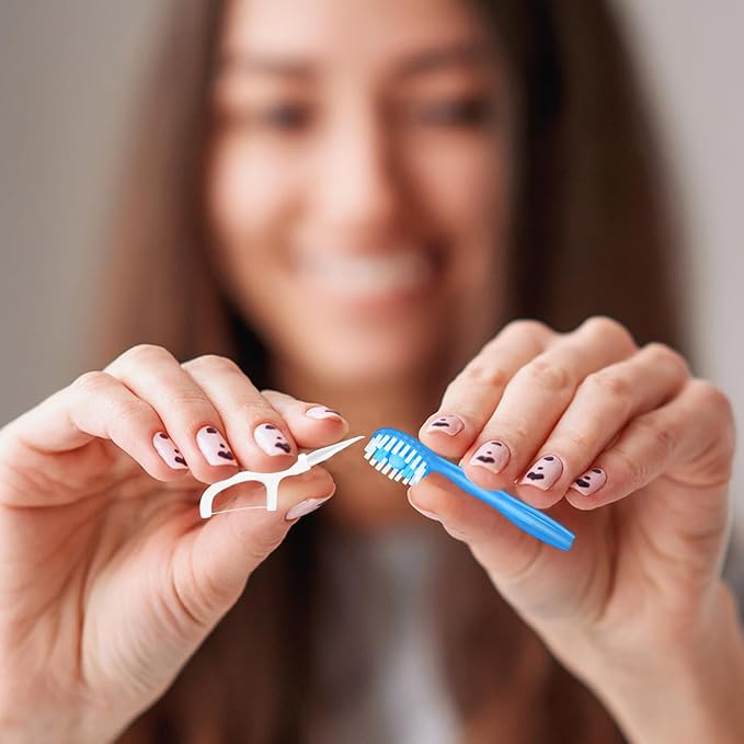 Mini Disposable Toothbrushes with Toothpaste 5 in 1 Travel Portable Toothbrush with Toothpaste + Tongue Scraper + Picks+Floss Travel Case (Mint, 10)