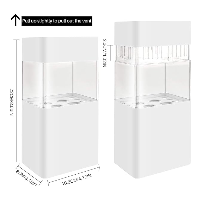 Make-Up Brush Holder,Brush Drying and Storage Box with Lid, Acrylic Makeup Brush Air Drying Rack Holder Cosmetic Brush Organizer, Waterproof Dustproof Container 12 Holes for Different Brush