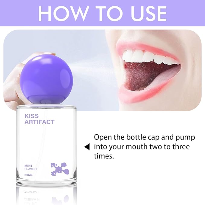2 Pcs Probiotic Oral Spray for Long-Lasting Freshness, Alcohol-Free Oral Spray with Probiotics for Breath Care, Promotes Oral Health, Convenient Travel-Sized Breath - (20 ml / 0.68 oz)