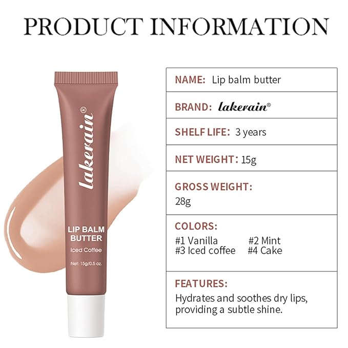 Petansy 4PCS Special Lip Balm - Conditioning Lip Mask and Lip Balm for Instant Moisture,Natural Ingredients Vegan Non-Sticky Lip Glowy Balm,Soothing Lip Care