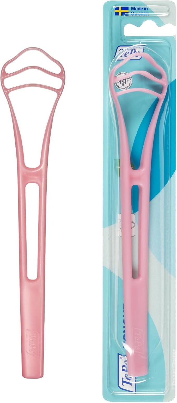 TePe Good Tongue Cleaner, Bioplastic Tongue Cleaner for Adults and Kids, 1 Plastic Scraper