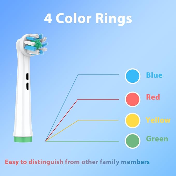 Replacement Heads Compatible with Oral B Braun Pro 100, 500, 1000, Vitality, Smart, Genius, Cross Bristles for Deeper Plaque Removal, Pack of 12 Electric Toothbrush Heads Refills, White