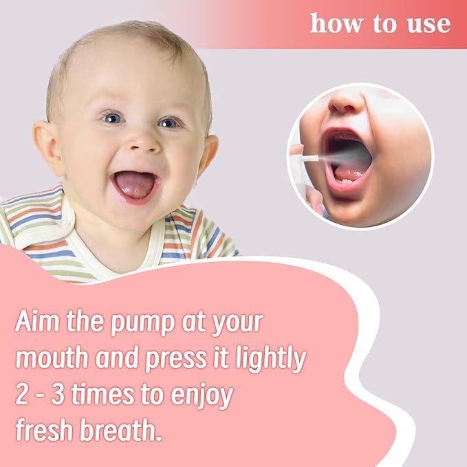 Kids Oral Spray, Toddler Toothpaste Helper for Daily Oral Care and Fresh Breath,Fruit-Flavored, Probiotic Oral Spray for Child (1Pack, Strawberry)