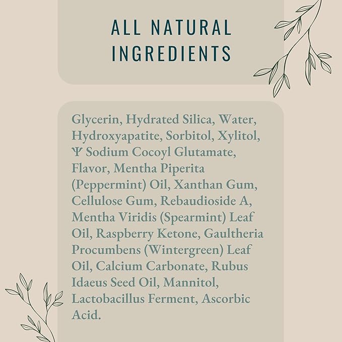 pH Balancing Toothpaste | Natural Vanilla Mint Flavor | Fluoride-Free | SLS-Free | Gentle Whitening | Supports Healthy Oral Microbiome | 3 oz