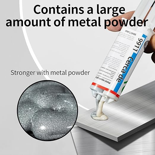 Metal Repair Glue,Strongest Glue for Metal to Metal,Suitable for Metal,Stone, Plastic, Aluminum, Steel, All Purpose Repair Glue,Liquid Metal Filler,epoxy,Weld,Heavy Duty, Waterproof,1.6oz