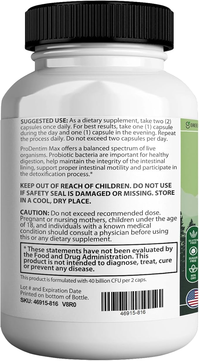 Oradentum Max Probiotic Supplement, 40 Billion CFU, 60 Capsules, 30 Day Supply (5)