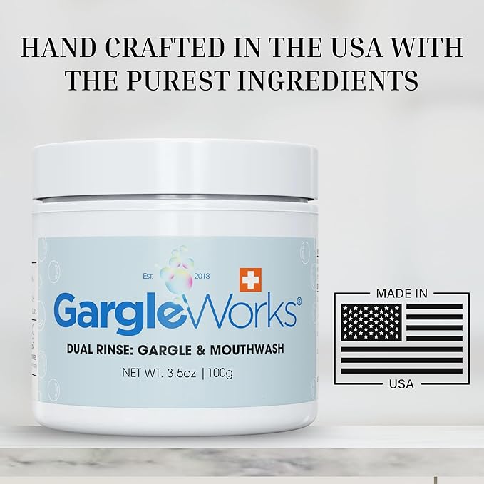 Natural Dual Mouthwash and Throat Gargle for Fresh Breath and Oral Hygiene & Immunity, with Zeolite, Humic & Fulvic Minerals, Clove, and Ocean Trace Minerals