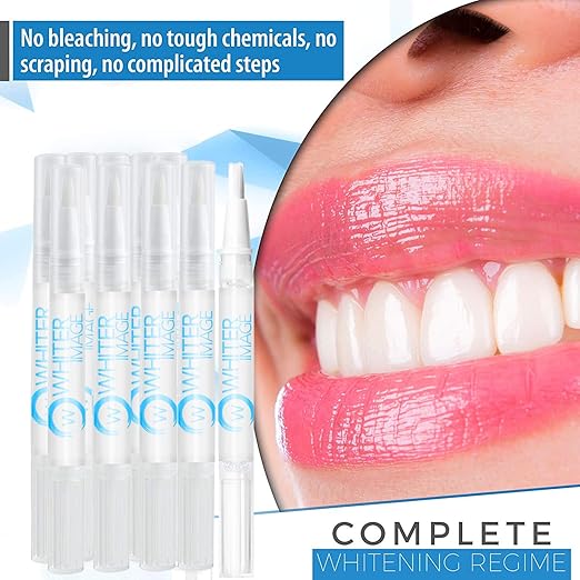 Mini Togo Teeth Whitening Pen 10 Pack, Erases Teeth Stains and Strengthens Enamel, Restorative Serum Gel That Reverses Enamel Damage from Bleaching On The Go for Up to 150 Applications