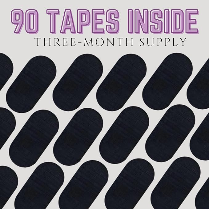 Mouth Tape for Sleeping (90 Pack) Anti Snoring, Premium Quality, Medical Grade, Breathable, Hypoallergenic, Pain Free Removal | Universal Fit - Men & Women | 3 Month Supply