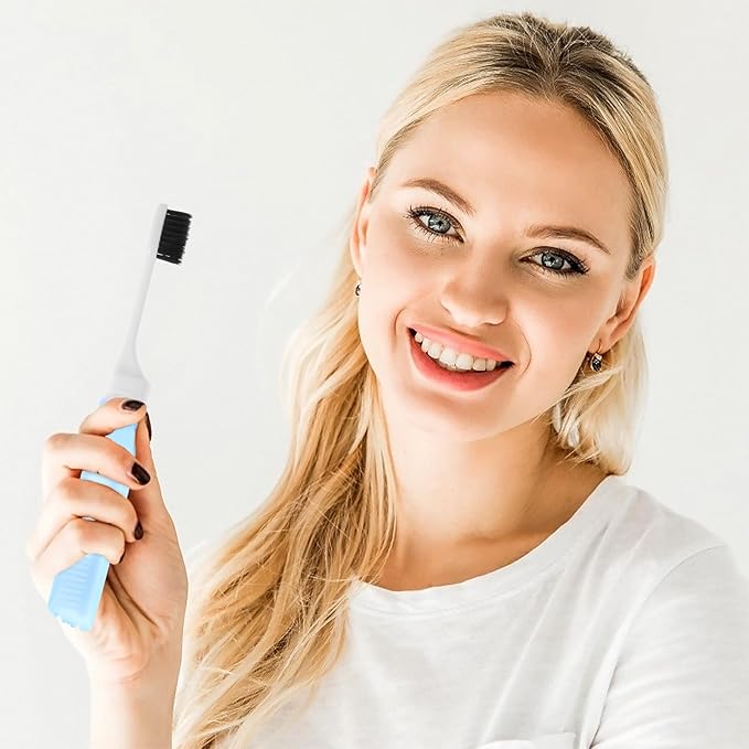 MOBUTOFU 6Pcs Foldable Toothbrush Set with Soft Bristles Portable Travel Toothbrushes for Camping and Daily Use Compact Folding Handle Adult Oral Care Random Color Random Color