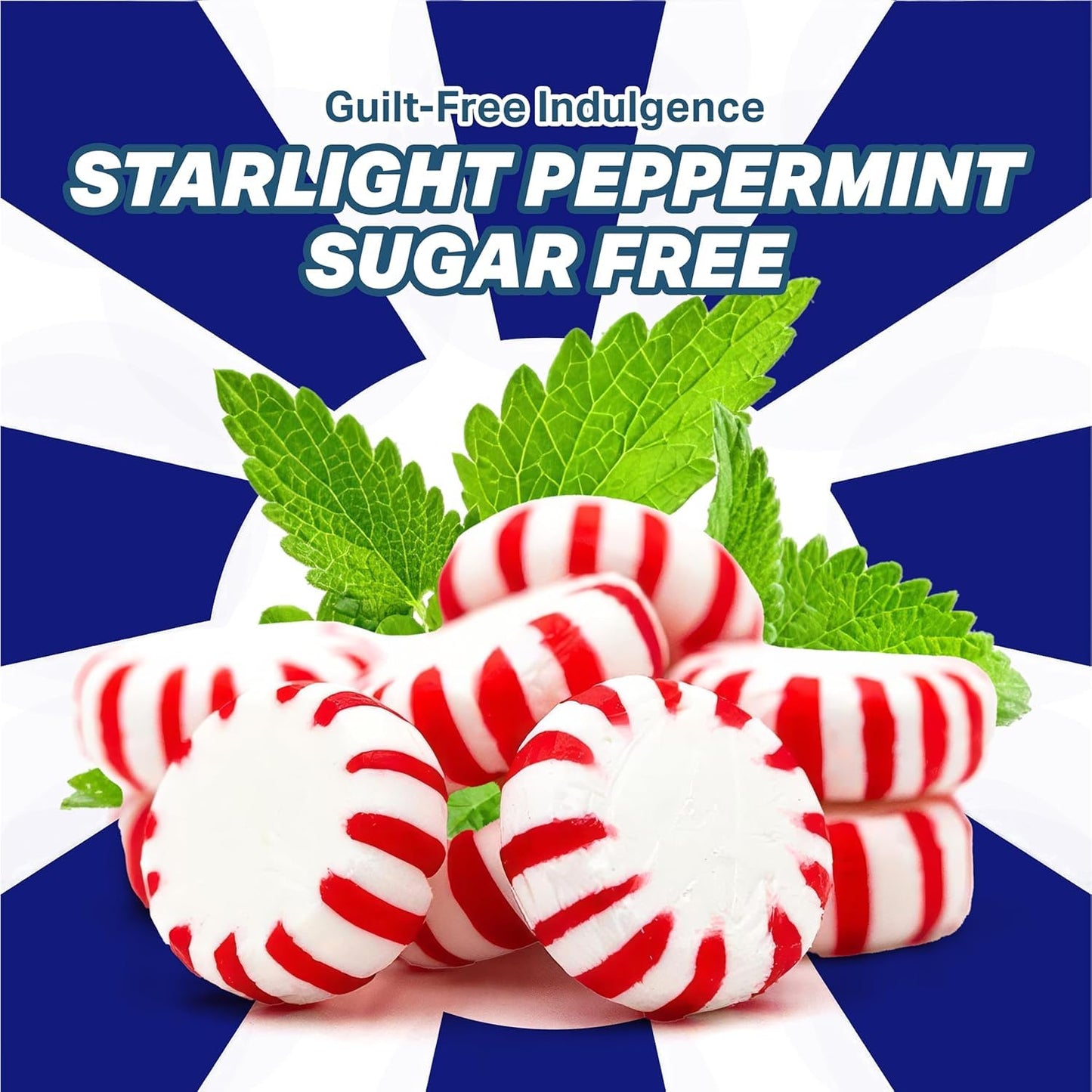 Sugar-Free Starlight Peppermints | 1-Pound Bag | Hard Candy