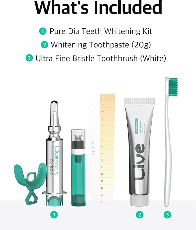 Whitening Set for Adults – 20g Enamel-Safe Whitening Toothpaste + Ultra-Fine Bristle Toothbrush (White), Pack of 3, Gentle on Sensitive Teeth and Gums, Travel-Friendly Oral Care Kit