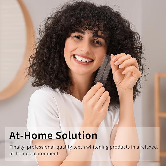 Teeth Whitening Strips 14 Treatments Kit - Contain Teeth Whitening Pen,Sensitive Teeth Whitener, Hydrogen Peroxide Teeth Whitener for Coffee, Wine, Tobacco, and Other Stains (28 Strips)