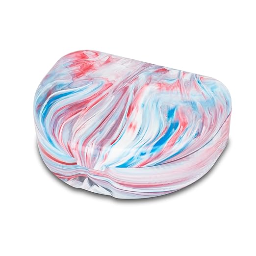Designer Marbled Retainer Cases, Assorted Colors, 24 Pack